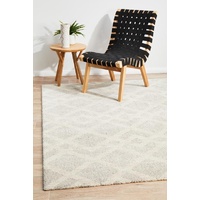 Modern Alps Design Short Shag Grey White Diamond Floor Area Rugs