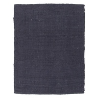 Chunky Natural Fiber Barim Navy Floor Area Rug and Runners