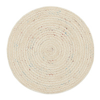 Divine Bleached Natural Round Area Floor Rugs- Online