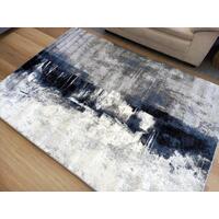 Aurora Cream Blue Reflection 14mm Thick Modern Design Floor Area Rugs