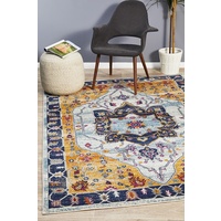 Bright Traditional Euphrates Design Rust Flower Medallion Floor Area Rugs Runners and Circles