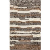 Modern Design NZ Wool Textured Shag Spirit Natural Floor Area Rugs