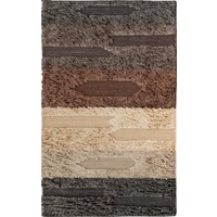 Modern Design NZ Wool Textured Shag Spirit Taupe Floor Area Rugs