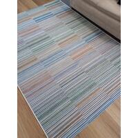 Brighton Multi Coloured Rectangles Design Outdoor Patio Floor Area Rugs