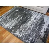 Modern Soft Heat-set Polypropylene Mystery Anthracite Cannon 12mm Thick Floor Rugs