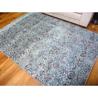 Modern Soft Heat-set Polypropylene Mesh Grey Cannon 12mm Thick Floor Rugs