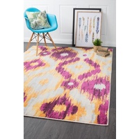 Modern Hallucination Design Denizili Floor Area Rug & Hall Runner Aubergine