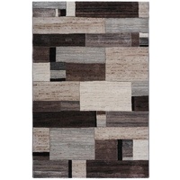 Contemporary Modern Rugs Imagination Bricks Silver Cream Taupe Grey