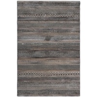 Contemporary Modern Rugs Imagination Patterned Lines Cream Grey Lilac