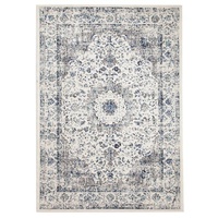Persian Design Transitional Floor Area Rug Istanbul Cloud Bue Washed Out