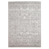 Persian Design Transitional Floor Area Rug Istanbul Grey Simple Coloured Allover
