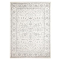 Persian Design Transitional Floor Area Rug Istanbul White Allover Angles