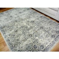 Subdued Beige with Multi Colours Allover Washed Moroccan Design Floor Area Rugs
