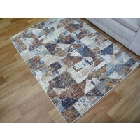 Soft Feel Modern Design Fiano Ivory Beige Static Geometric Floor Area Rugs