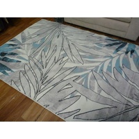 Modern Design Concentrate Grey Blue Leaves Affordable Floor Area Rugs