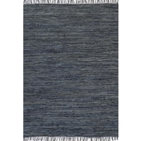 Hand Made Flatwoven Leather Grey Nomadic Design Floor area Rugs Runners and Circles Online