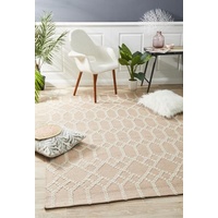 Flatwoven Destiny Design Trellis Floor Area Rug Nude
