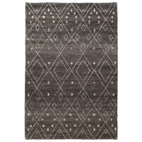 Chunky all Mocha Grey Jute Loop Pile Hand Woven Floor Area Rug Tribal