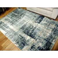 Thick Luxurious Modern Contemporary Kali Grey Worn Look Floor Rug