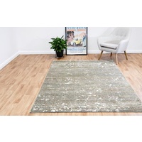 Thick Luxurious Modern Contemporary Kali Beige Mottled Patches Floor Rug