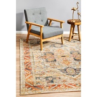 Traditional Ancestry Design Detailed Allover Rust Multi Floor Area Rugs Runners and Circles