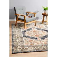 Traditional Ancestry Design Aztec Medallion Cream Multi Floor Area Rugs Runners and Circles