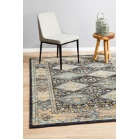 Traditional Ancestry Design Diamonds Navy Floor Area Rugs Runners and Circles