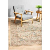 Traditional Ancestry Design Washed Floral Beige Floor Area Rugs Runners and Circles