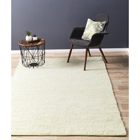 Flatwoven Simplicity Design Felted Wool Floor Area Rug Pistachio