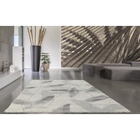 Thick Modern Grand Design Cream Leaves Soft Feel Floor Area Rug