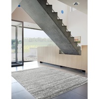 Thick Modern Grand Design Silver Static Soft Feel Floor Area Rug