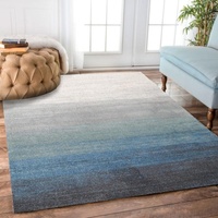 Modern Serenity Design Graduation Blue Grey Floor Area Rug