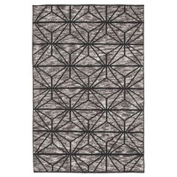 Modern Cottage Design Geometric Floor Area Rug Charcoal