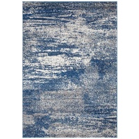 Modern Fantacy Loch Blue Floor Area Rugs Circles and Runners