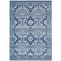 Modern Fantacy Olympus Navy Floor Area Rugs Circles and Runners