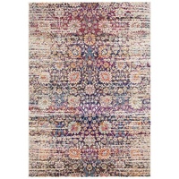 Modern Fantacy Hera Washed Out Multi Floor Area Rugs Circles and Runners