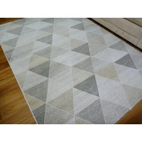 Modern Madeline Design Grey Beige Multi Triangles Floor Area Rugs