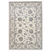 High Quality Traditional Binche Allover Design Floor Rugs and Runners Ivory