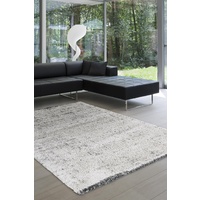 Contemporary Traveler Plain Short Shag Floor Area Rugs Cream Grey