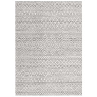 Modern Contemporary Casablanca Grey Waves Oblongs & Round Rugs & Hall Runners