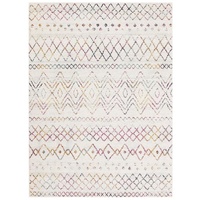 Modern Contemporary Casablanca Multi Waves Oblongs & Round Rugs & Hall Runners