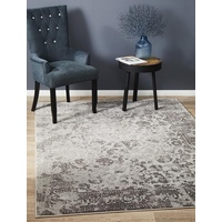 Traditional Camori Design Washed Out All Over Floor Area Rug Silver