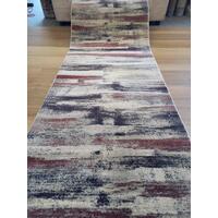 Clearance Hall Runners Florence Sediment Rust Rose 80cm Wide End of Roll Edged