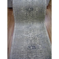 Clearance Hall Runners Chorus Cream Aged Allover Detailed 80cm Wide End of Roll Edged