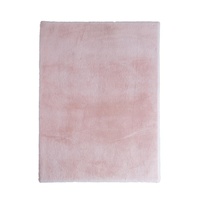 Super Soft Short Shag Hecate Design Light Pink Floor Area Rugs Circles and Shapes