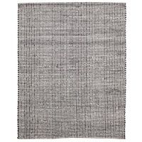 Caylos Felted Wool Floor Area Rug Black Natural