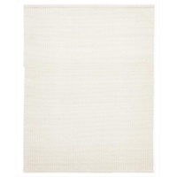 Caylos Felted Wool Floor Area Rug White Natural
