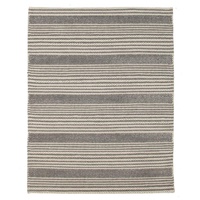 Chunky Braided Casellena Braied Silver Felted Wool Floor Area Rug