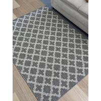 Moroccan Flatweave Gest Metal Floor Rug