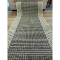 Clearance Hall Runner Taupe Cream Sunrise Flat-weave 67, 80 or 100cm Wide End of Roll Edged